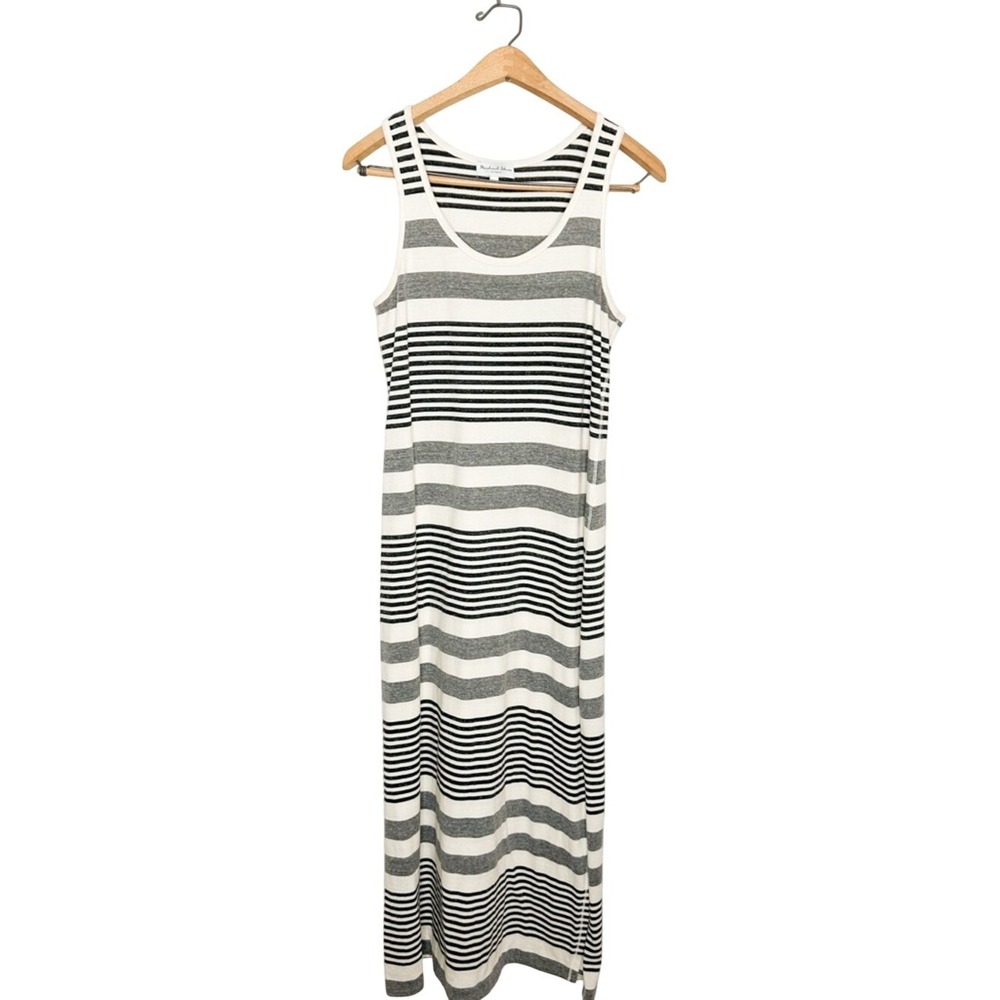 Michael Stars Womens Sleeveless Stripe Maxi Dress Small S